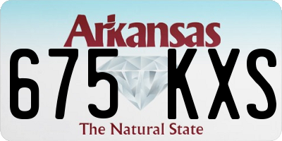 AR license plate 675KXS