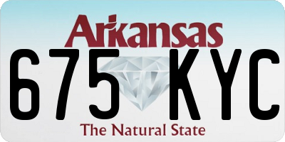 AR license plate 675KYC