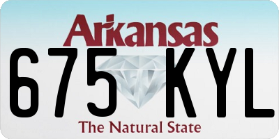 AR license plate 675KYL