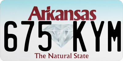 AR license plate 675KYM