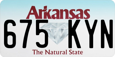 AR license plate 675KYN