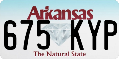 AR license plate 675KYP
