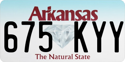 AR license plate 675KYY