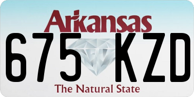 AR license plate 675KZD