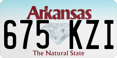 AR license plate 675KZI