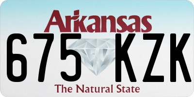 AR license plate 675KZK