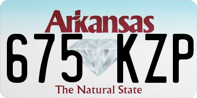 AR license plate 675KZP