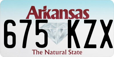 AR license plate 675KZX