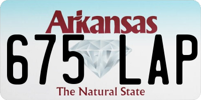 AR license plate 675LAP