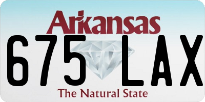 AR license plate 675LAX