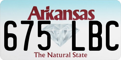 AR license plate 675LBC