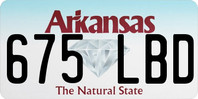 AR license plate 675LBD