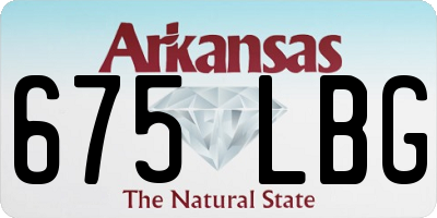 AR license plate 675LBG