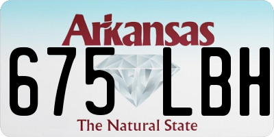 AR license plate 675LBH