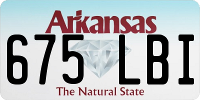AR license plate 675LBI