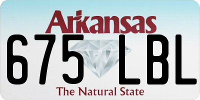 AR license plate 675LBL