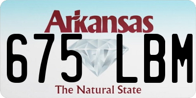 AR license plate 675LBM