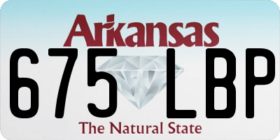 AR license plate 675LBP