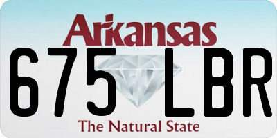 AR license plate 675LBR