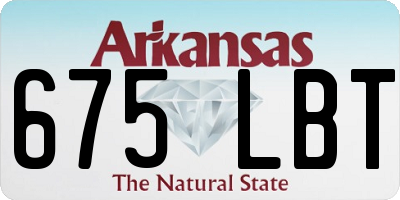 AR license plate 675LBT