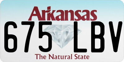 AR license plate 675LBV