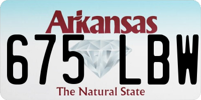 AR license plate 675LBW