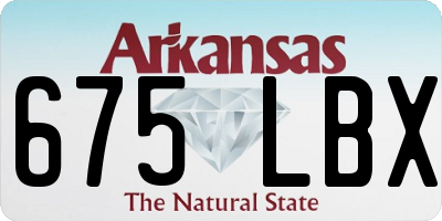 AR license plate 675LBX