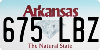 AR license plate 675LBZ