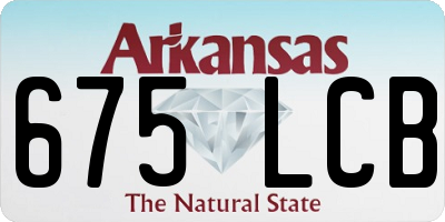 AR license plate 675LCB