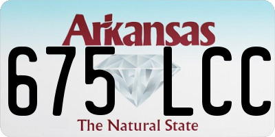 AR license plate 675LCC