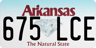 AR license plate 675LCE