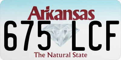 AR license plate 675LCF