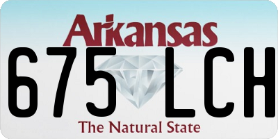 AR license plate 675LCH