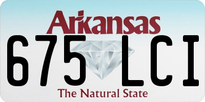 AR license plate 675LCI
