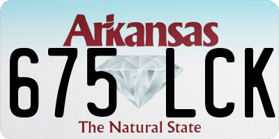AR license plate 675LCK