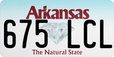 AR license plate 675LCL