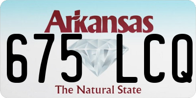 AR license plate 675LCQ