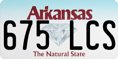 AR license plate 675LCS