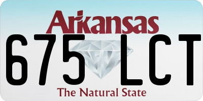 AR license plate 675LCT