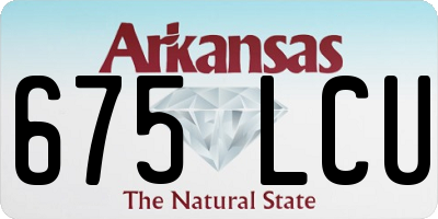 AR license plate 675LCU