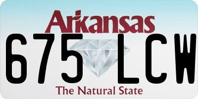 AR license plate 675LCW