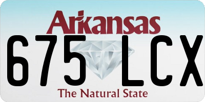 AR license plate 675LCX