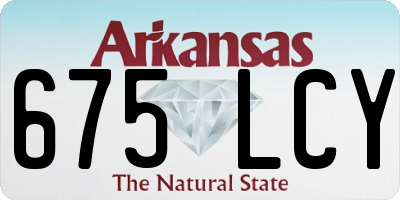 AR license plate 675LCY