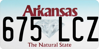 AR license plate 675LCZ
