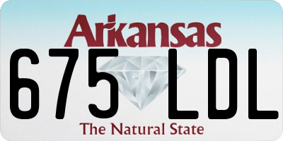 AR license plate 675LDL