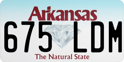 AR license plate 675LDM