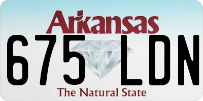 AR license plate 675LDN