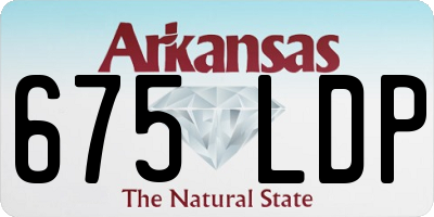 AR license plate 675LDP