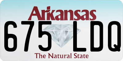 AR license plate 675LDQ