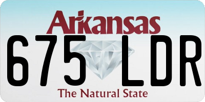 AR license plate 675LDR